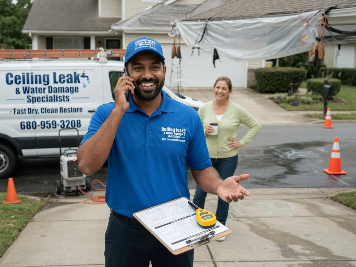 Ceiling Leak Cleanup Oliveburg, PA FAQs